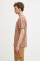 The North Face t-shirt Simple Dome NF0A87NG6IH1 brown SS25