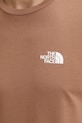 The North Face t-shirt Simple Dome brązowy NF0A87NG6IH1