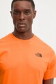 The North Face t-shirt bawełniany Redbox pomarańczowy NF0A87NPAQE1