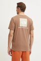 Odzież The North Face t-shirt bawełniany Redbox NF0A87NPAR41 brązowy