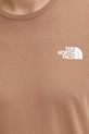 The North Face pamut póló Redbox NF0A87NPAR41 barna