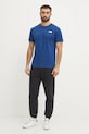 Bavlněné tričko The North Face Redbox NF0A87NPH4B1 námořnická modř SS25