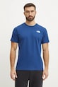 Oblečení Bavlněné tričko The North Face Redbox NF0A87NPH4B1 námořnická modř