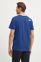 Odjeća Pamučna majica The North Face Mountain Line NF0A87NTD1R1 mornarsko plava