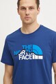The North Face tricou din bumbac Mountain Line bleumarin NF0A87NTD1R1