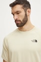 Bavlnené tričko The North Face béžová NF0A87NU3X41
