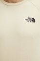 Bavlnené tričko The North Face NF0A87NU3X41 béžová