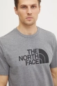 The North Face t-shirt Easy szary NF0A8A6CDYY1