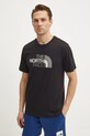 The North Face t-shirt Easy regular czarny NF0A8A6CJK31