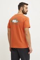 Odzież The North Face t-shirt bawełniany Outdoor Graphic NF0A8C1Z6IG1 pomarańczowy