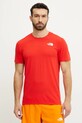 The North Face tricou sport Lightning Alpine uni rosu NF0A87H7HCL1