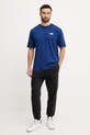 The North Face tricou din bumbac Essential NF0A87NRD1R1 bleumarin SS25