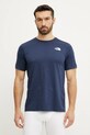 Sportovní triko The North Face 24/7 hladký námořnická modř NF0A894B8Q01