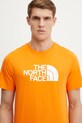 The North Face t-shirt Easy pomarańczowy NF0A8A6CB3O1
