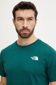 The North Face t-shirt bawełniany Redbox turkusowy NF0A87NPA1B1