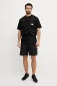 The North Face t-shirt in cotone Nuptse Oversized NF0A8C3TJK31 nero SS25