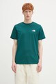 Тениска The North Face Simple Dome стандартна тюркоазен NF0A87NG6GI1