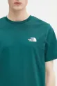 Μπλουζάκι The North Face Simple Dome τιρκουάζ NF0A87NG6GI1