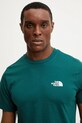 The North Face t-shirt Simple Dome NF0A87NG6GI1 turkusowy