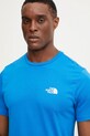 The North Face tricou Simple Dome albastru NF0A87NGT4S1