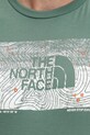 The North Face t-shirt sportowy Foundation Abstract NF0A8BQVHCH1 zielony