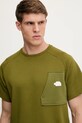 The North Face tricou Terry Relaxed verde NF0A8C28PIB1