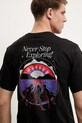 The North Face t-shirt bawełniany Never Stop Relaxed czarny NF0A8C3AJK31