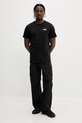 Памучна тениска The North Face Reflective Box NF0A8C4VU1H1 черен SS25