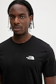 The North Face tricou din bumbac Reflective Box negru NF0A8C4VU1H1