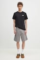 The North Face tricou din bumbac Reflective Box NF0A8C4VU1H1 negru