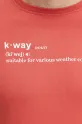 Bavlnené tričko K-Way K3136DW červená