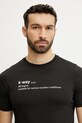 Pamučna majica K-Way K3136DW crna SS25