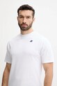 K-Way t-shirt bawełniany biały K3138PW