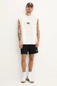 Памучна тениска Hugo Blue 50536121 бежов SS25