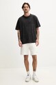 Hugo Blue tricou din bumbac 50542477 negru SS25