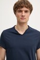 ZADIG&VOLTAIRE tricou din bumbac bleumarin JMTN01631.404