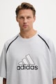 adidas Originals pamut póló Badge Tee szürke IM7839