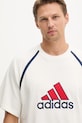 adidas Originals t-shirt bawełniany Badge Tee biały IM7840