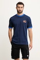 adidas Originals tricou din bumbac Contrast Tee imprimeu bleumarin JC8383