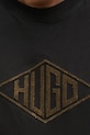 Bavlněné tričko HUGO 50534934 černá