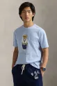 Βαμβακερό μπλουζάκι Polo Ralph Lauren κανονικό μπλε 710973137