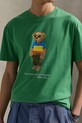 Хлопковая футболка Polo Ralph Lauren зелёный 710973138