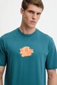 Одяг Бавовняна футболка adidas Originals Graphic Tee KC4940 бірюзовий