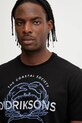 Didriksons t-shirt bawełniany HARALD czarny 505978