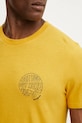 Μπλουζάκι Fjallraven Hemp Blend Out Here κίτρινο F12600265