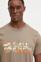 Fjallraven t-shirt Multicolor Logo brązowy F12600268