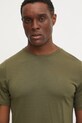 Fjallraven maglietta sportiva Abisko Wool verde F87193
