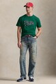 Odzież Polo Ralph Lauren t-shirt bawełniany Tee 710964477 zielony