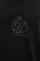 Хлопковая футболка HUGO 50538246 чёрный