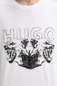 HUGO t-shirt bawełniany biały 50538257